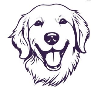 Golden Retriever Dog Graphic Sticker for Pets any color